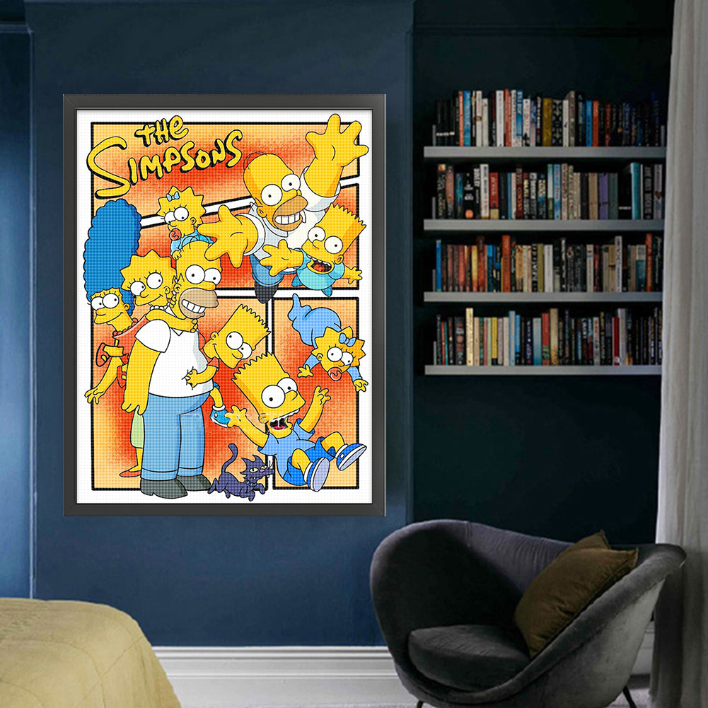 Simpsons - 11CT Stamped Cross Stitch 50*65CM