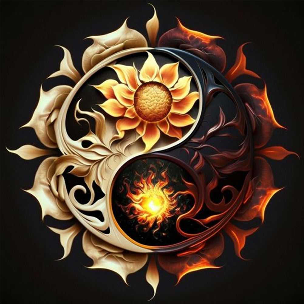 Tai Chi Diagram - Full Round Drill Diamond Painting 30*30CM
