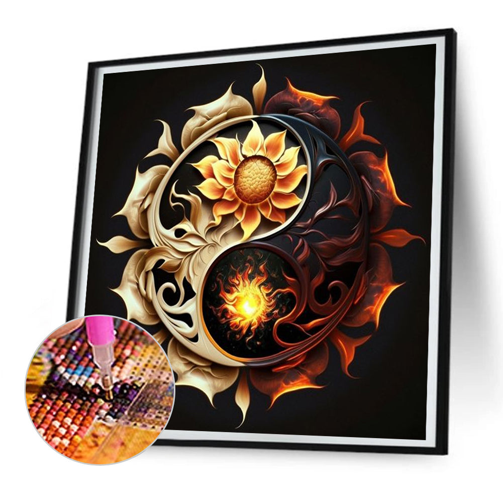 Tai Chi Diagram - Full Round Drill Diamond Painting 30*30CM