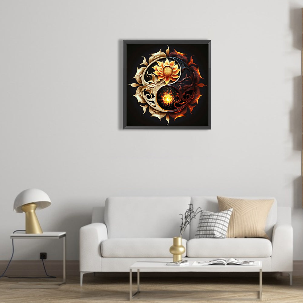 Tai Chi Diagram - Full Round Drill Diamond Painting 30*30CM