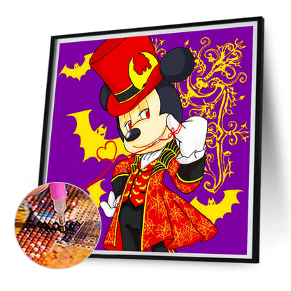 Halloween Minnie - Full AB Square Drill Diamond Painting 30*30CM