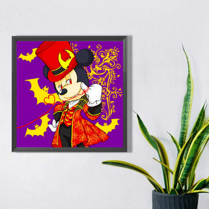 Halloween Minnie - Full AB Square Drill Diamond Painting 30*30CM