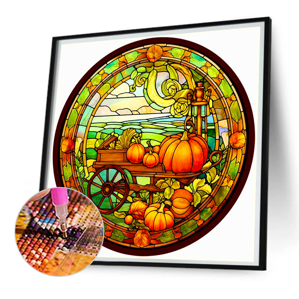 Halloween Pumpkin - Full AB Square Drill Diamond Painting 30*30CM