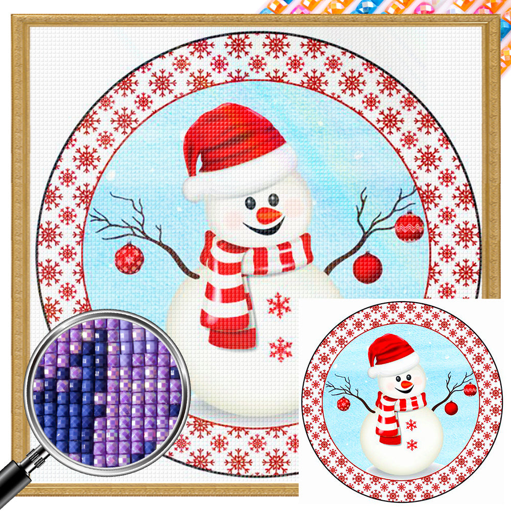 Christmas Snowman - Full AB Square Drill Diamond Painting 30*30CM