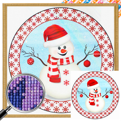 Christmas Snowman - Full AB Square Drill Diamond Painting 30*30CM