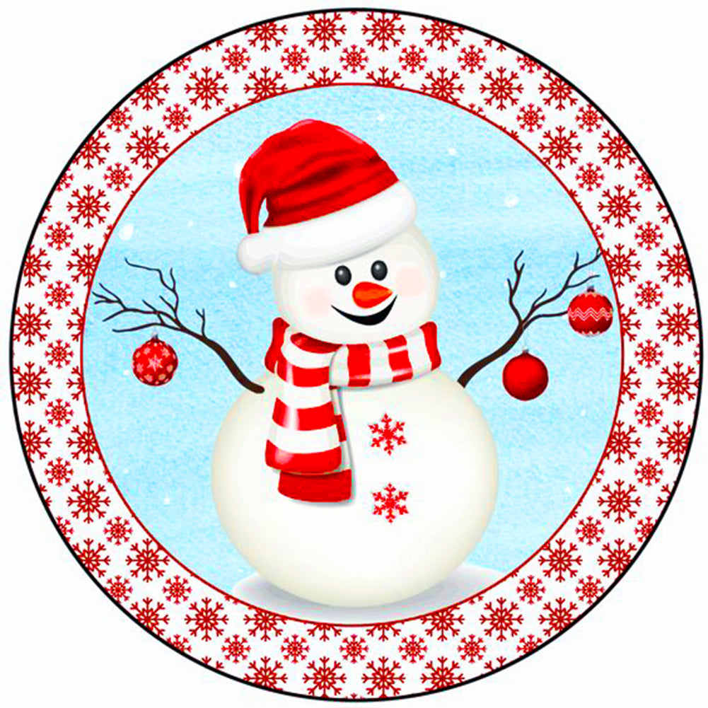 Christmas Snowman - Full AB Square Drill Diamond Painting 30*30CM