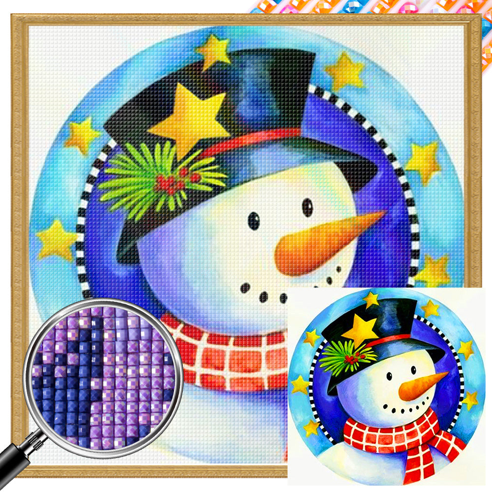 Christmas Snowman - Full AB Square Drill Diamond Painting 30*30CM