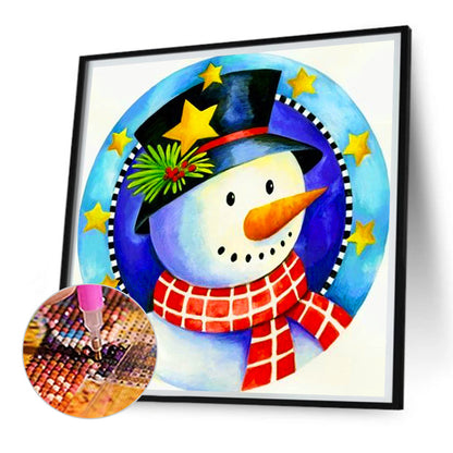 Christmas Snowman - Full AB Square Drill Diamond Painting 30*30CM