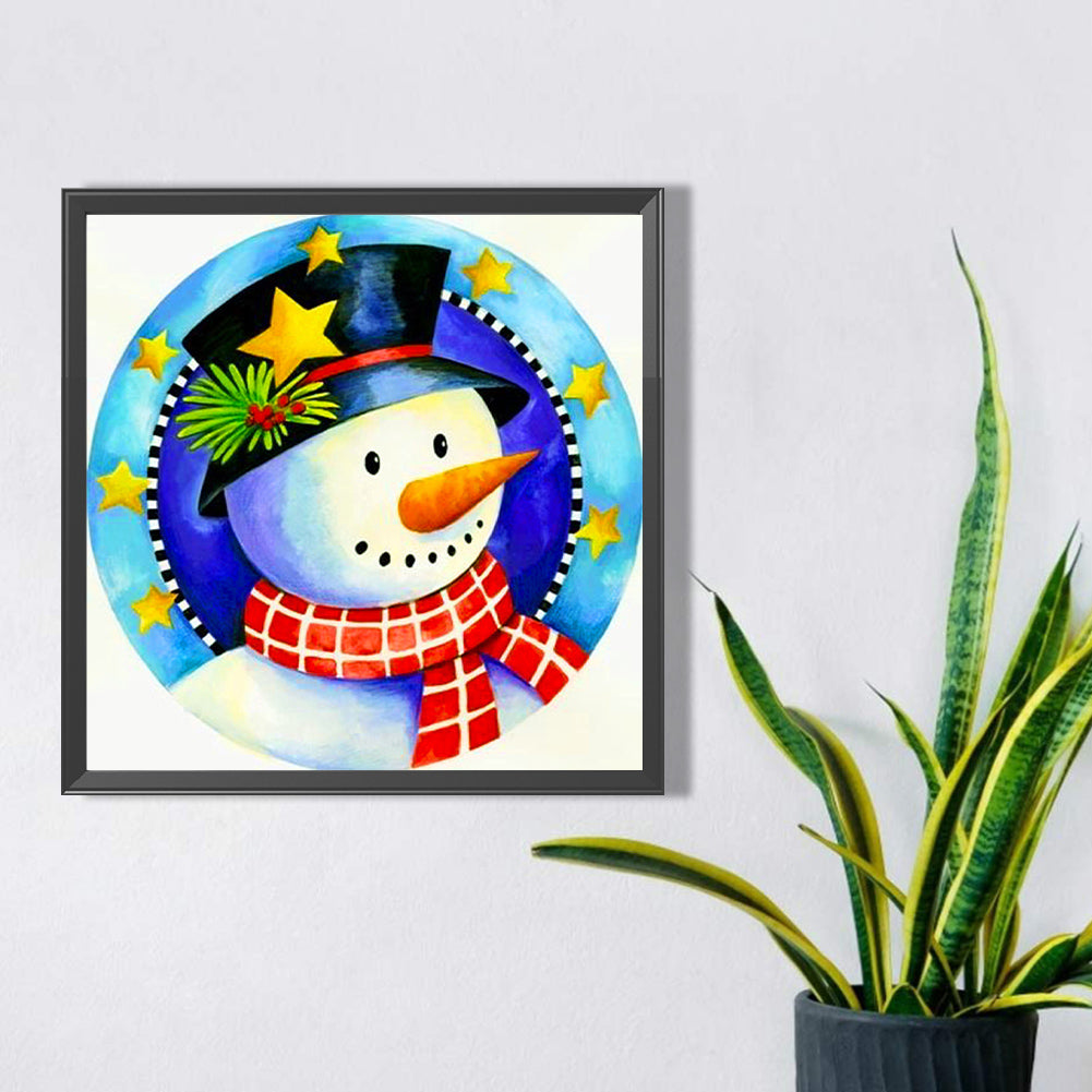 Christmas Snowman - Full AB Square Drill Diamond Painting 30*30CM