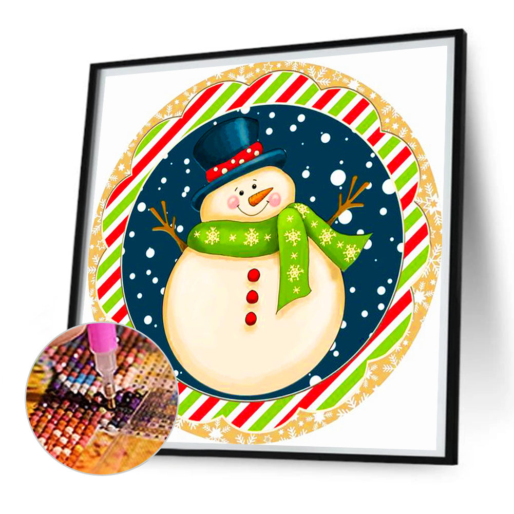 Christmas Snowman - Full AB Square Drill Diamond Painting 30*30CM