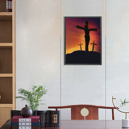 Cross Jesus - Full Round Drill Diamond Painting 30*40CM