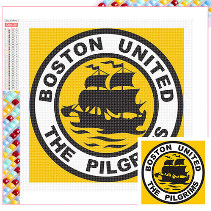 Boston United Football Club - Full Square Drill Diamond Painting 30*30CM