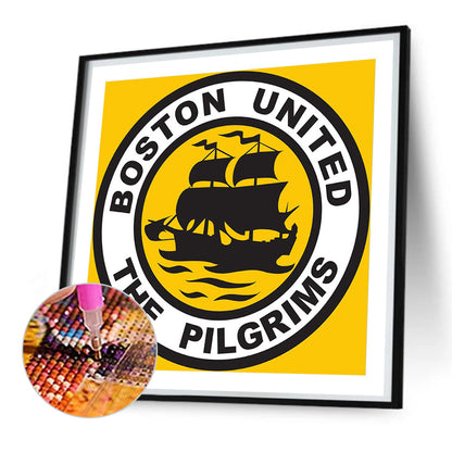 Boston United Football Club - Full Square Drill Diamond Painting 30*30CM