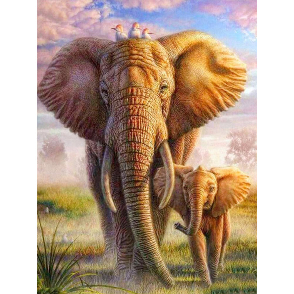 Elephant - Full Square Drill Diamond Painting 30*40CM