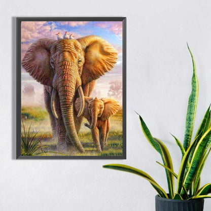 Elephant - Full Square Drill Diamond Painting 30*40CM