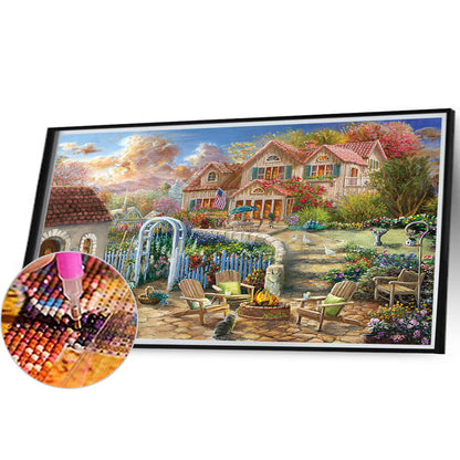 Villa Manor - Full AB Round Drill Diamond Painting 40*55CM