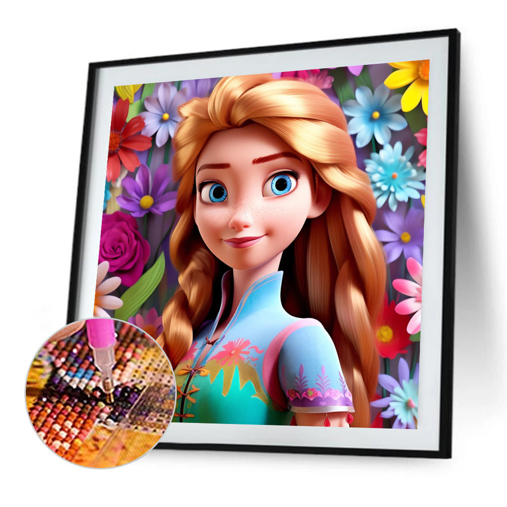 Princess Elsa - Full AB Square Drill Diamond Painting 40*40CM