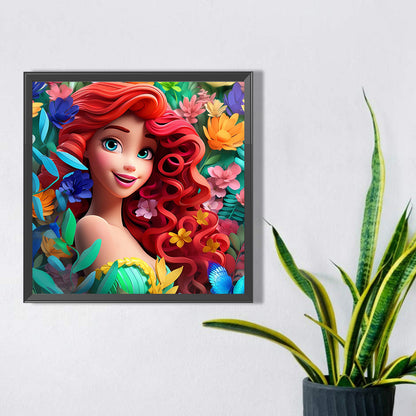 Mermaid Princess - Full AB Square Drill Diamond Painting 40*40CM
