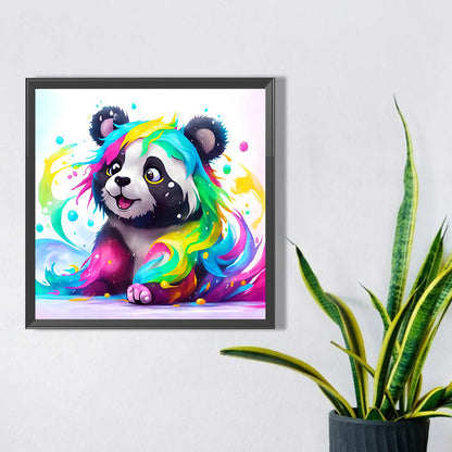 Colorful Panda - Full AB Square Drill Diamond Painting 40*40CM