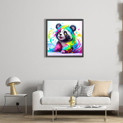 Colorful Panda - Full AB Square Drill Diamond Painting 40*40CM