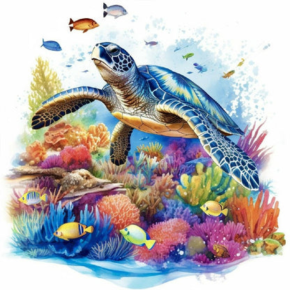 The Underwater World - Full Round Drill Diamond Painting 30*30CM