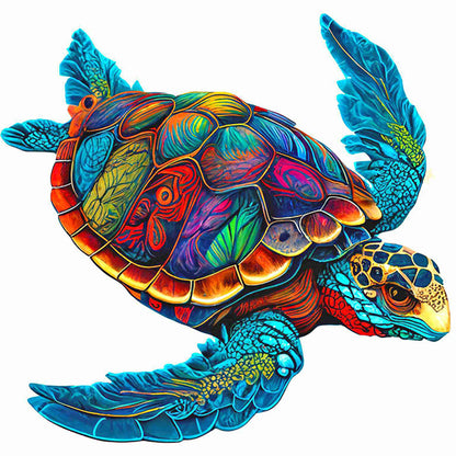 Colorful Turtle - 11CT Stamped Cross Stitch 50*50CM