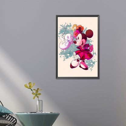 Minnie And The Ghost Mickey - Full AB Square Drill Diamond Painting 40*60CM