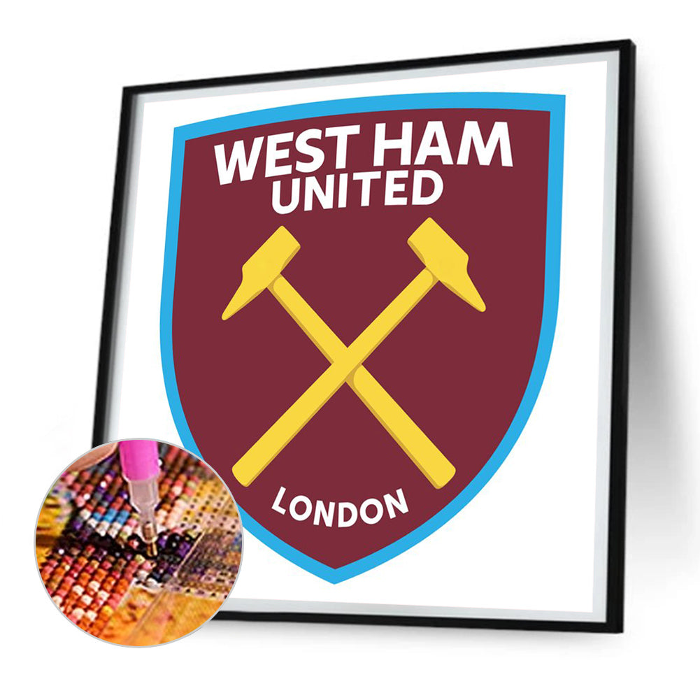 West Ham United - Full Round Drill Diamond Painting 30*30CM