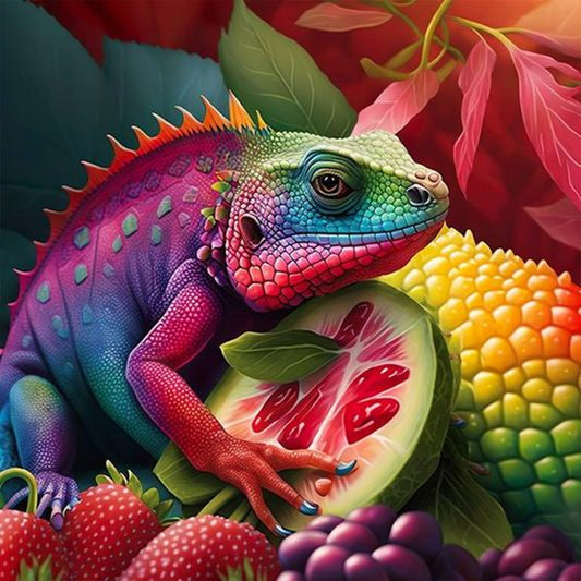 Chameleon - Full Round Drill Diamond Painting 30*30CM