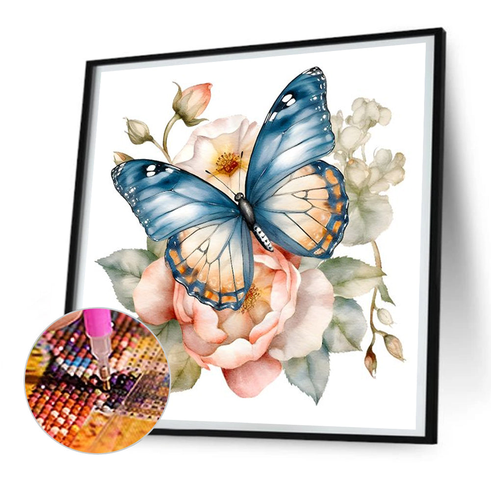 Butterfly - Full Round Drill Diamond Painting 30*30CM