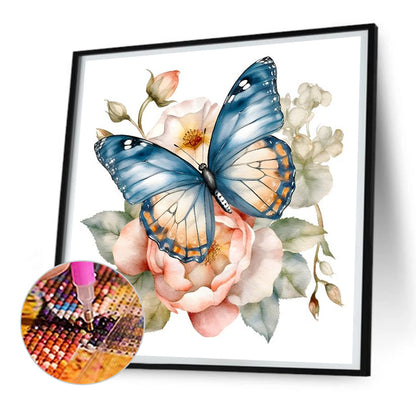 Butterfly - Full Round Drill Diamond Painting 30*30CM