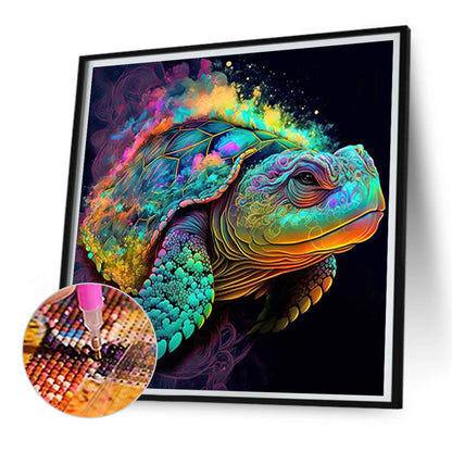 Colorful Sea Turtle - Full Square Drill Diamond Painting 30*30CM