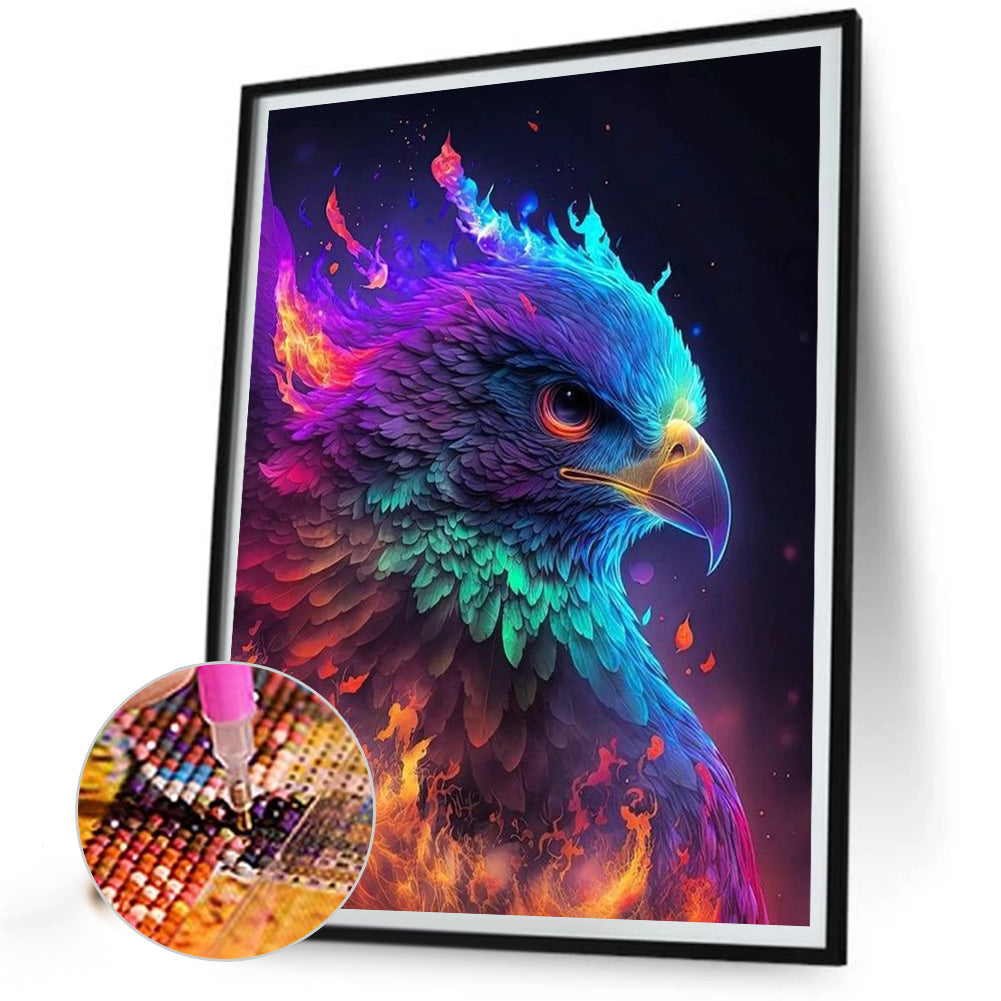 Flame Parrot - Full AB Round Drill Diamond Painting 40*50CM