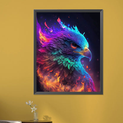 Flame Parrot - Full AB Round Drill Diamond Painting 40*50CM