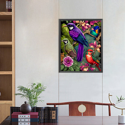 Tree Parrot - Full AB Round Drill Diamond Painting 40*50CM