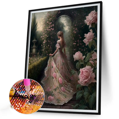 Garden Princess - Full AB Round Drill Diamond Painting 40*50CM