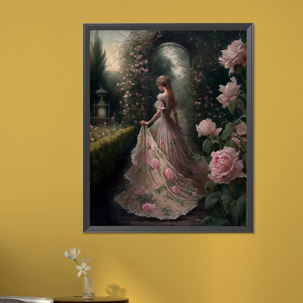 Garden Princess - Full AB Round Drill Diamond Painting 40*50CM