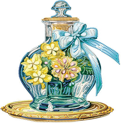 Flowers And Glass Vases - Special Shaped Drill Diamond Painting 30*30CM