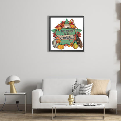 Autumn Pentagram - Special Shaped Drill Diamond Painting 30*30CM