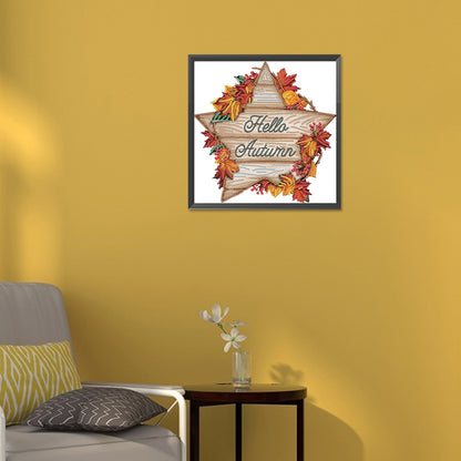 Autumn Pentagram - Special Shaped Drill Diamond Painting 30*30CM