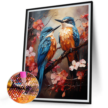 Blue Bird - Full AB Round Drill Diamond Painting 30*40CM