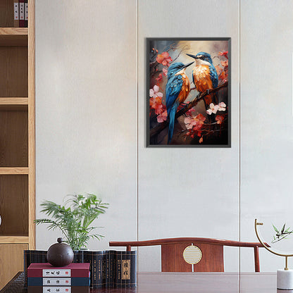 Blue Bird - Full AB Round Drill Diamond Painting 30*40CM