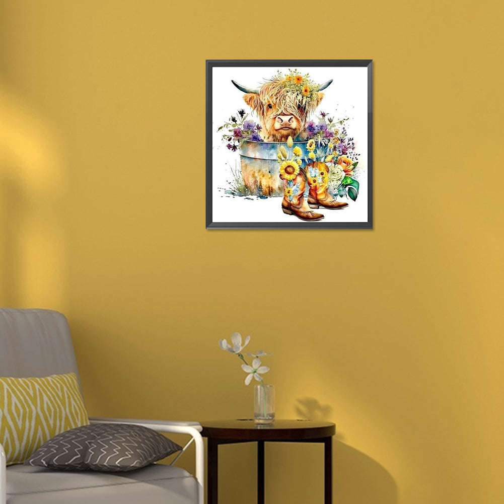 Boots Yak - Full Round Drill Diamond Painting 30*30CM