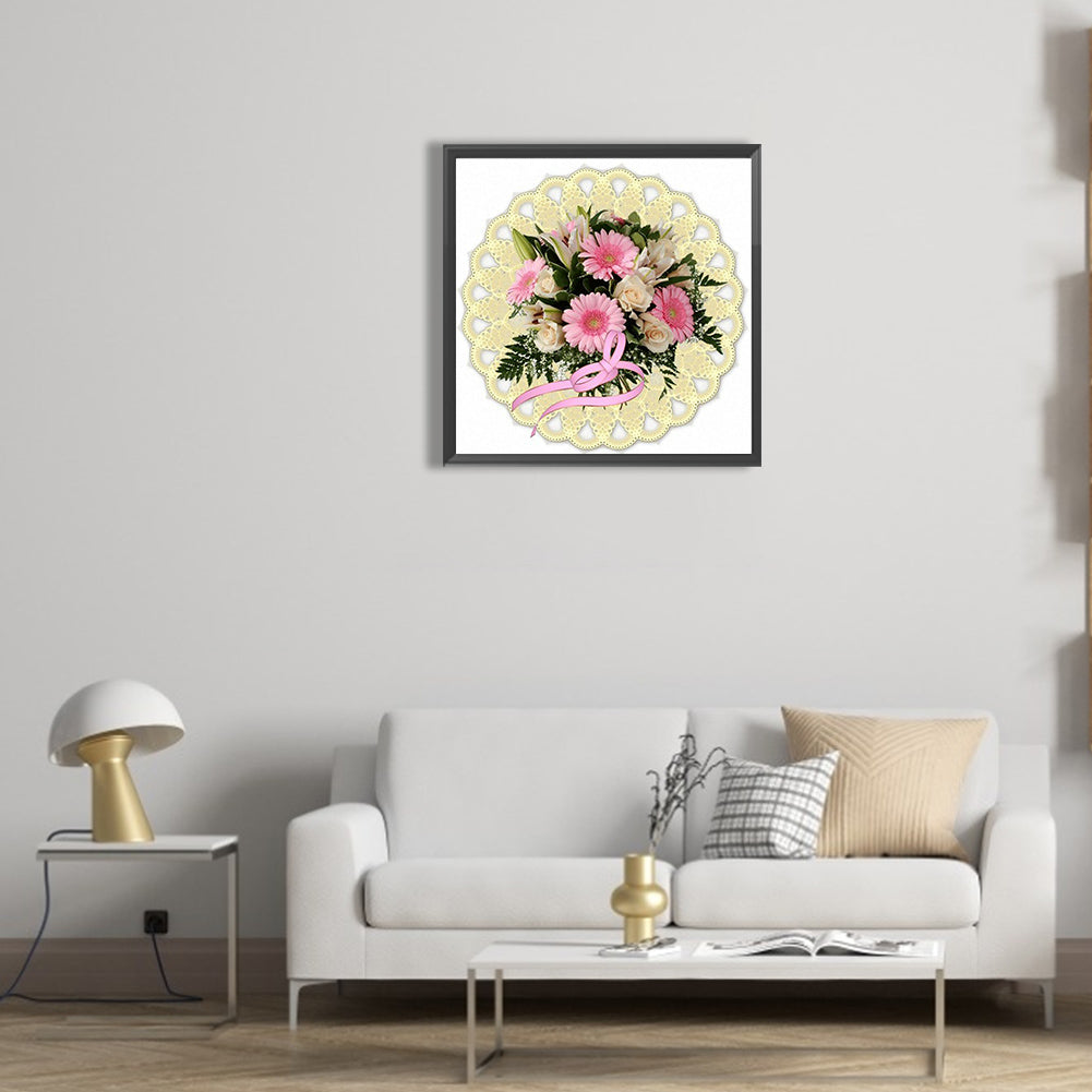 Mandala Bouquet - Full Round Drill Diamond Painting 30*30CM