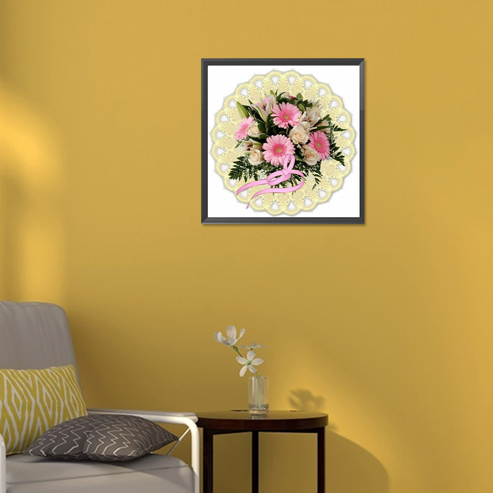 Mandala Bouquet - Full Round Drill Diamond Painting 30*30CM
