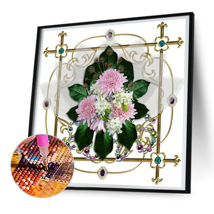 Mandala Bouquet - Full Round Drill Diamond Painting 30*30CM