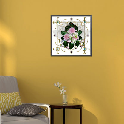 Mandala Bouquet - Full Round Drill Diamond Painting 30*30CM