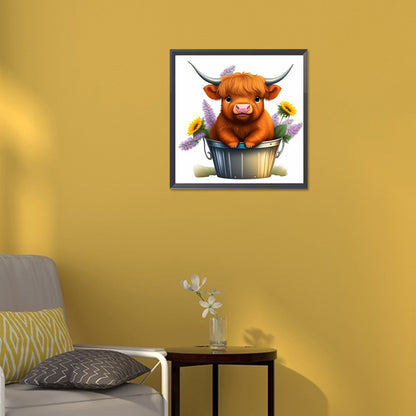 Cute Yak - Full Round Drill Diamond Painting 30*30CM