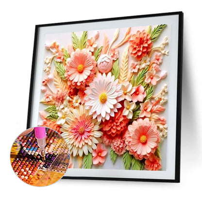 Cameo Daisy - Full AB Square Drill Diamond Painting 40*40CM