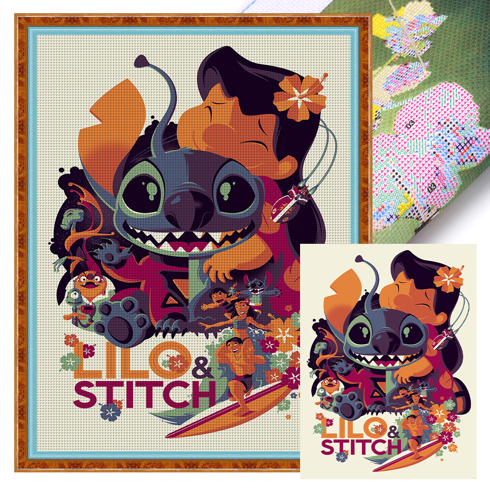 Stitch Lillo - 11CT Stamped Cross Stitch 40*55CM